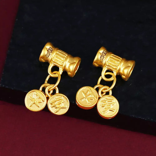 1pcs pure 999 24k - 24k, yellow